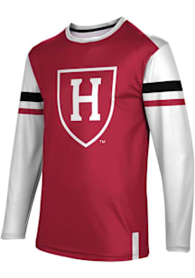 ProSphere Harvard Crimson Crimson Old School Long Sleeve T Shirt