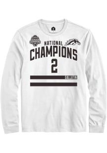 Grady Gallatin Mens White Western Michigan Broncos NIL 2025 National Champions Shirzee Long Sleeve..