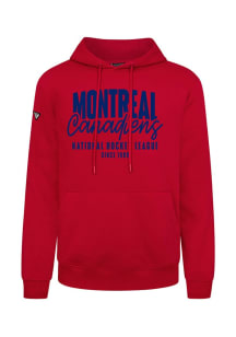 Levelwear Montreal Canadiens Mens Red Podium Response Long Sleeve Hoodie