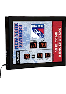 New York Rangers Scoreboard Wall Clock