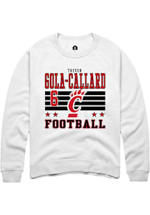 Trevon Gola-Callard Cincinnati Bearcats Mens White Football NIL Striped Player Crew