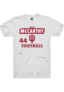 Mitch McCarthy Rally Mens White Indiana Hoosiers NIL Striped Player T Shirt
