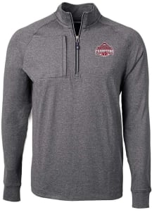 Mens Ohio State Buckeyes Black Cutter and Buck 2024 Football National Champion Adapt Eco Qtr Zip..