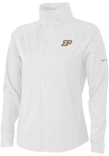 Womens Purdue Boilermakers White Columbia Fairway Friends Light Weight Jacket