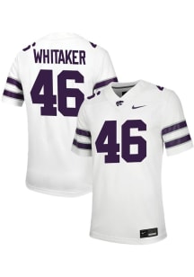 Darien Whitaker Nike Mens White K-State Wildcats NIL Football Jersey