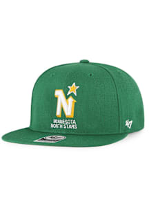 47 Minnesota North Stars Green No Shot Captain Mens Snapback Hat