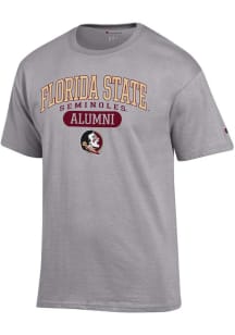 Champion Florida State Seminoles Grey Pill Alumni Jersey Short Sleeve T Shirt