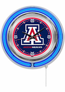 Arizona Wildcats Double Neon Wall Clock