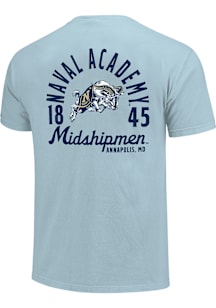 Navy Midshipmen Navy Blue MASCOT OVERLAY Short Sleeve T Shirt