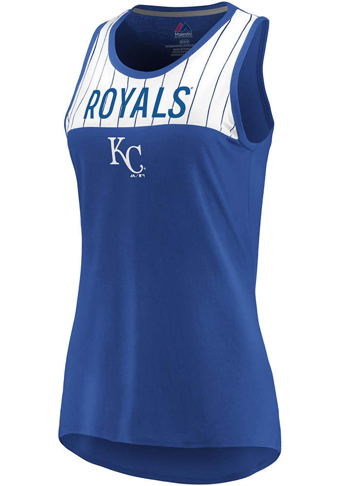 Majestic Kansas City Royals Womens Blue Break From Tradition Tank Top