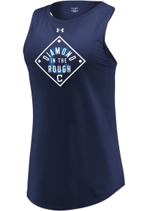 Under Armour Cleveland Indians Womens Navy Blue Passion Diamond Tank Top