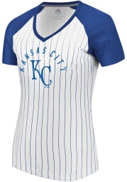 Majestic Kansas City Royals Womens White Paid Our Dues Short Sleeve T-Shirt