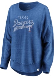 Majestic Texas Rangers Womens Blue Amaze LS Tee