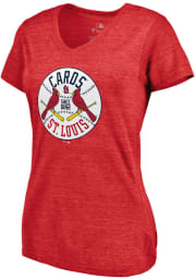 Majestic St Louis Cardinals Womens Red Were On Top Short Sleeve T-Shirt