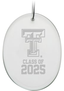 Texas Tech Red Raiders Class of 2025 Oval Ornament - White