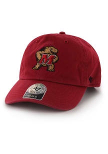 47 Red Maryland Terrapins Clean Up Adjustable Hat