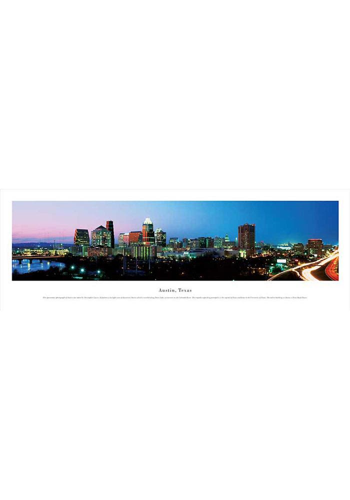 Austin Texas Skyline Panoramic Picture Unframed Poster