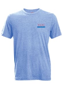 Texas Womens Light Blue Julia Gash Short Sleeve T-Shirt