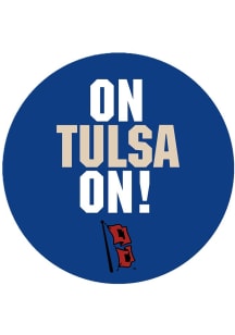 Navy Blue Tulsa Golden Hurricane 3&quot; On Tulsa On! Button