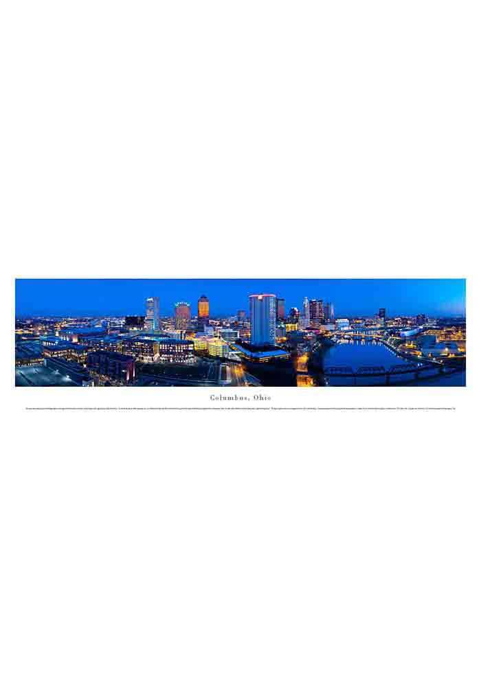 Columbus Ohio Panoramic Skyline Picture Unframed Poster