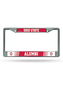 Ohio State Buckeyes Alumni Chrome License Plate Frame - Silver
