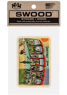 Arizona Greetings From Stickers - Brown