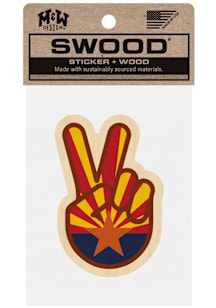 Arizona Peace Flag Stickers - Brown