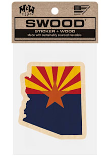 Arizona State Shape Stickers - Brown