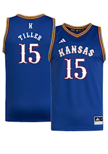 Bryson Tiller  Adidas Kansas Jayhawks Blue NIL Name And Number Jersey