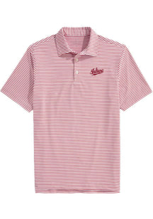 Mens Indiana Hoosiers Red Vineyard Vines Sankaty Short Sleeve Fashion Polo