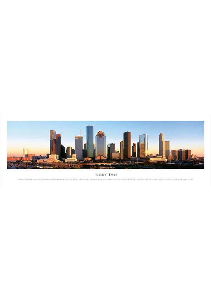 Houston Texas Panoramic Skyline Picture Unframed Poster