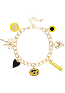 Iowa Hawkeyes Enamel Icons Charm Womens Bracelet