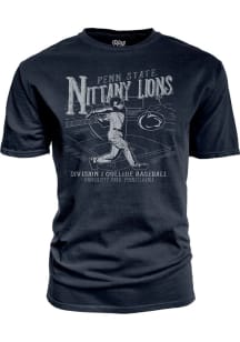 Penn State Nittany Lions Big Ten Baseball Short Sleeve T Shirt - Navy Blue
