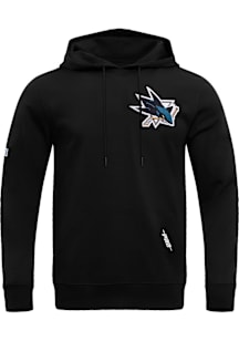 Pro Standard San Jose Sharks Mens Black Classic Chenille Fashion Hood
