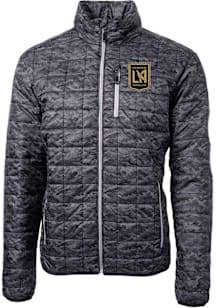 Cutter and Buck Los Angeles FC Mens Black Rainier PrimaLoft Printed Filled Jacket