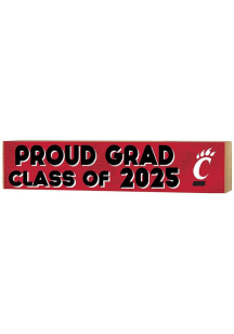 Red Cincinnati Bearcats 3x13 Block Sign Class of 2025 Sign