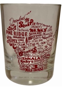 Wisconsin 13.5oz Supper Club Rock Glass - Red