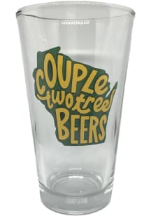 Wisconsin 16oz Couple Two Tree Pint Glass - Green