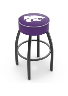 Black K-State Wildcats Swivel Pub Stool