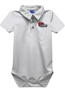 Vive La Fete Southeast Missouri State Redhawks Baby White Team Short Sleeve One Piece Polo