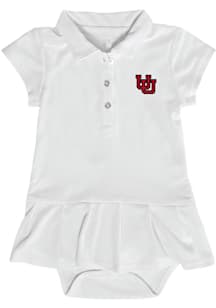 Utah Utes Baby Girls White Caroline Short Sleeve Dress