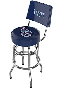 Tennessee Titans Chrome Barstool w/ Black Pub Stool - Silver