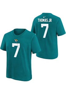 Brian Thomas Jr. Jacksonville Jaguars Youth Teal Nike NN Player Tee