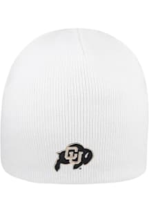 LogoFit Colorado Buffaloes White Everest Beanie Mens Knit Hat