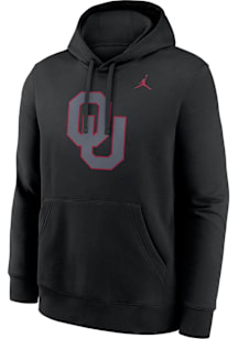 Nike Oklahoma Sooners Mens Black Color Pop Long Sleeve Hoodie
