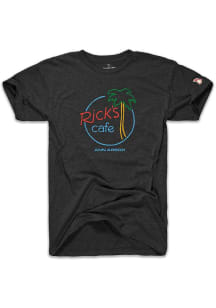 The Mitten State Ann Arbor Black Rick's Cafe Short Sleeve Fashion T Shirt
