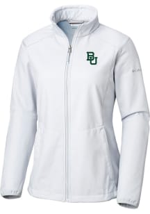 Columbia Baylor Bears Womens White Heat Seal Kruser Ridge Light Weight Jacket