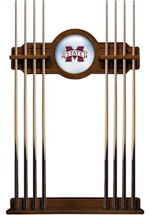 Mississippi State Bulldogs Solid Wood Cue Rack Pool Table