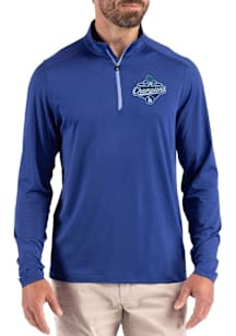 Cutter and Buck Los Angeles Dodgers Mens Blue 2025 World Series Champions Coastline Long Sleeve Qt..