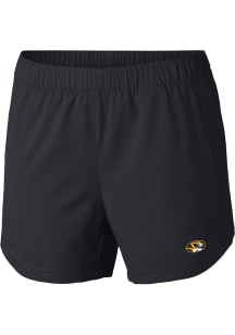 Columbia Missouri Tigers Womens Black Heat Seal Tamiami Pull-On Shorts
